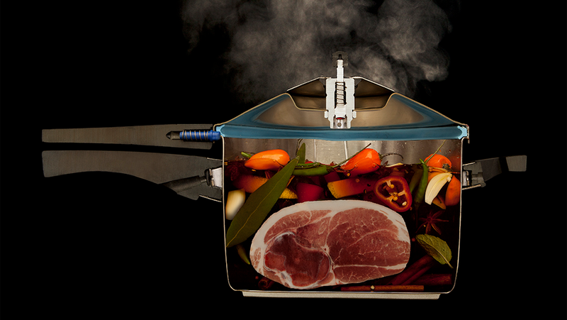 Illustration for article titled Cool pictures of food cut in half while it is cooking